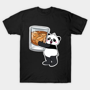 Drinking Dandy Panda with Whiskey T-Shirt